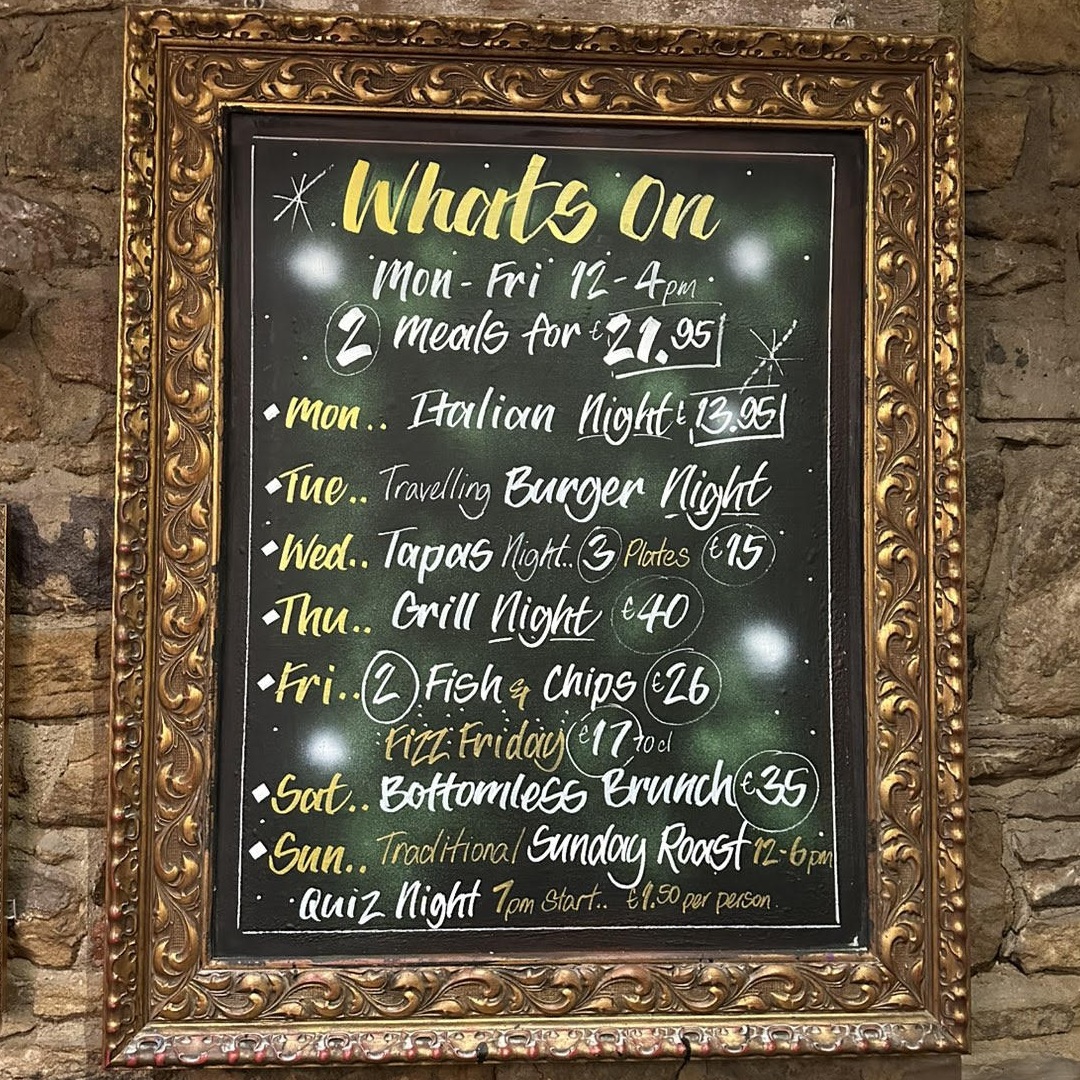 This week @ The Travellers Rest